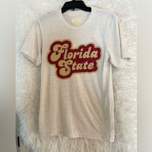 Barefoot Campus Outfitters NWT FSU STAYIN ALIVE Unisex Short Sleeve T-Shirt. S